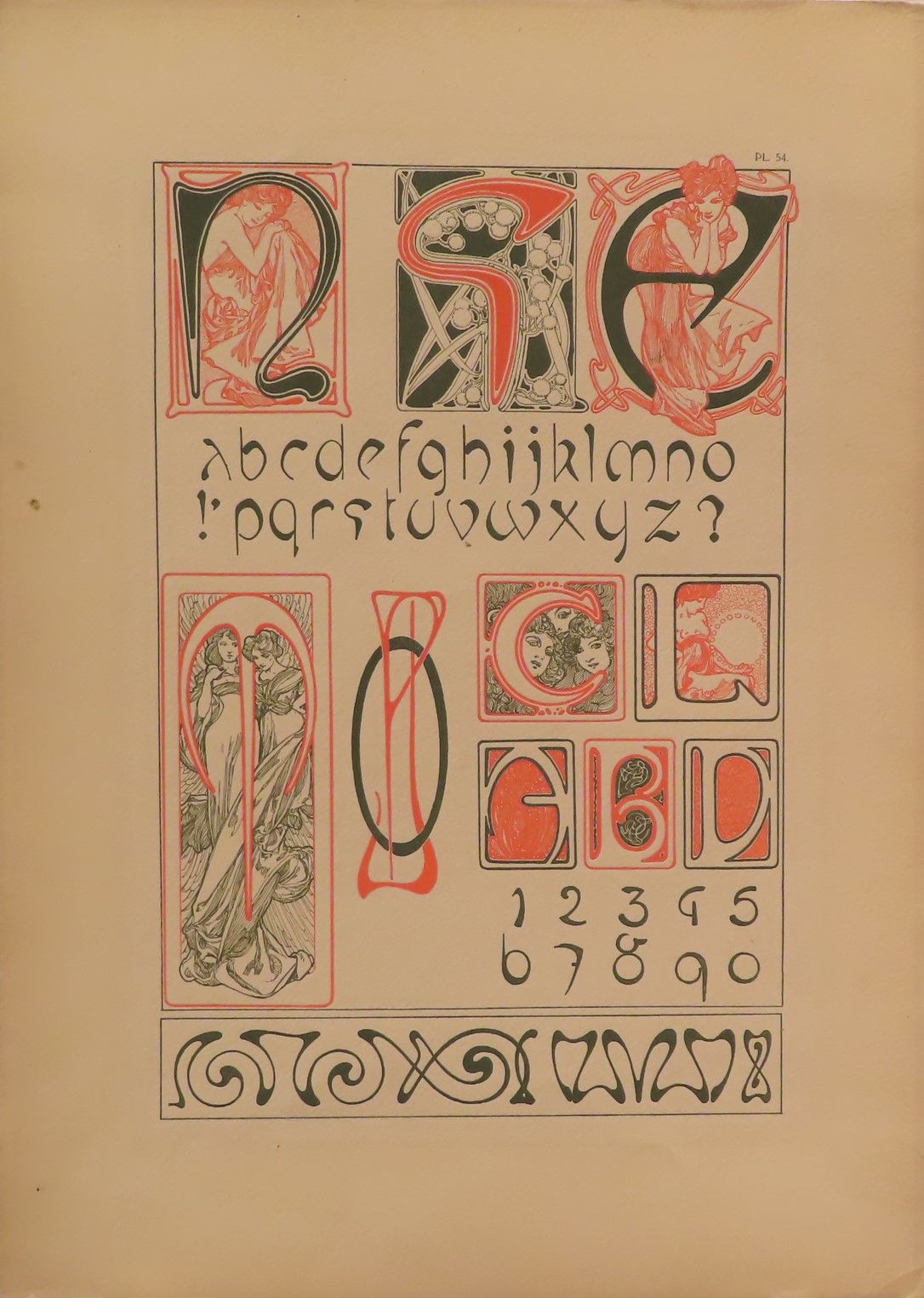 Image for Documents Decoratifs, plate 54. Alphabet Documents Decoratifs, plate 54. Alphabet