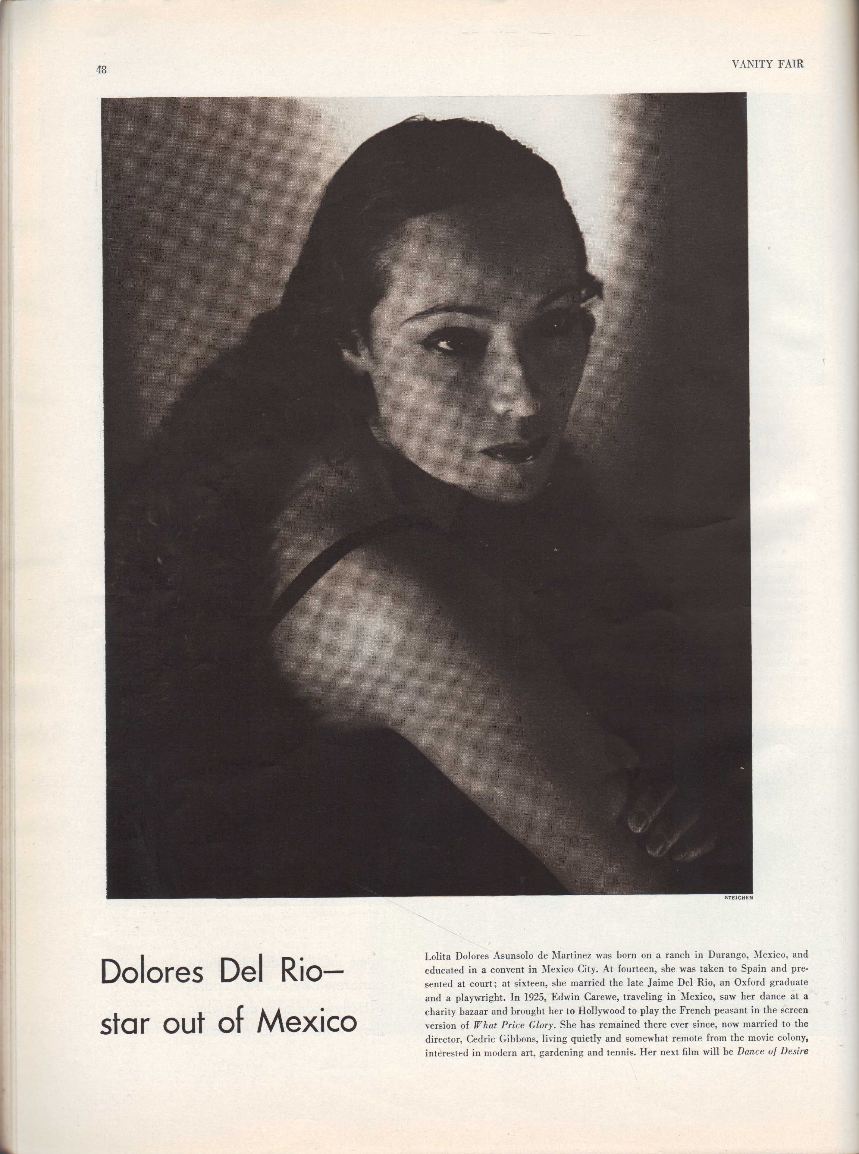 Vanity Fair Magazine, April, 1934