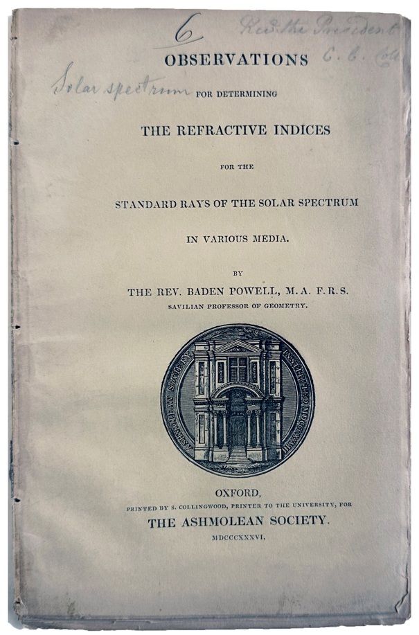 Observations for determining the refractive indices for the standard rays of the solar spectrum in various media. with: Additional observations for determining the refractive indices for definite rays of the solar spectrum in several media. with: A second supplement to observations for determining t