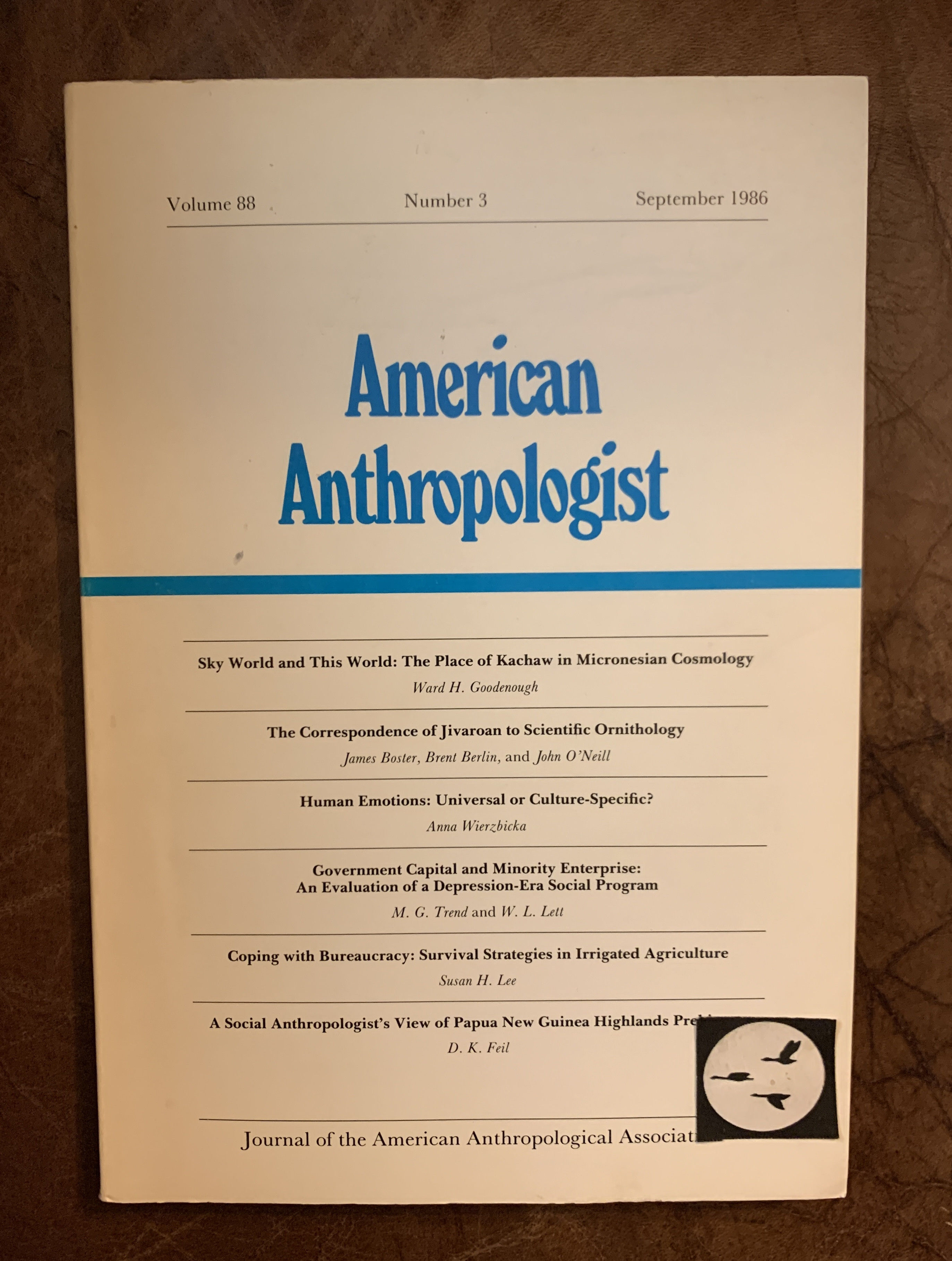 H. Russell Bernard Editor Ward G. Goodenough - Sky World and This World: The Place of Kachaw in Micronesian Cosmology American Anthropologist Volume 88 Number 3 September 1986