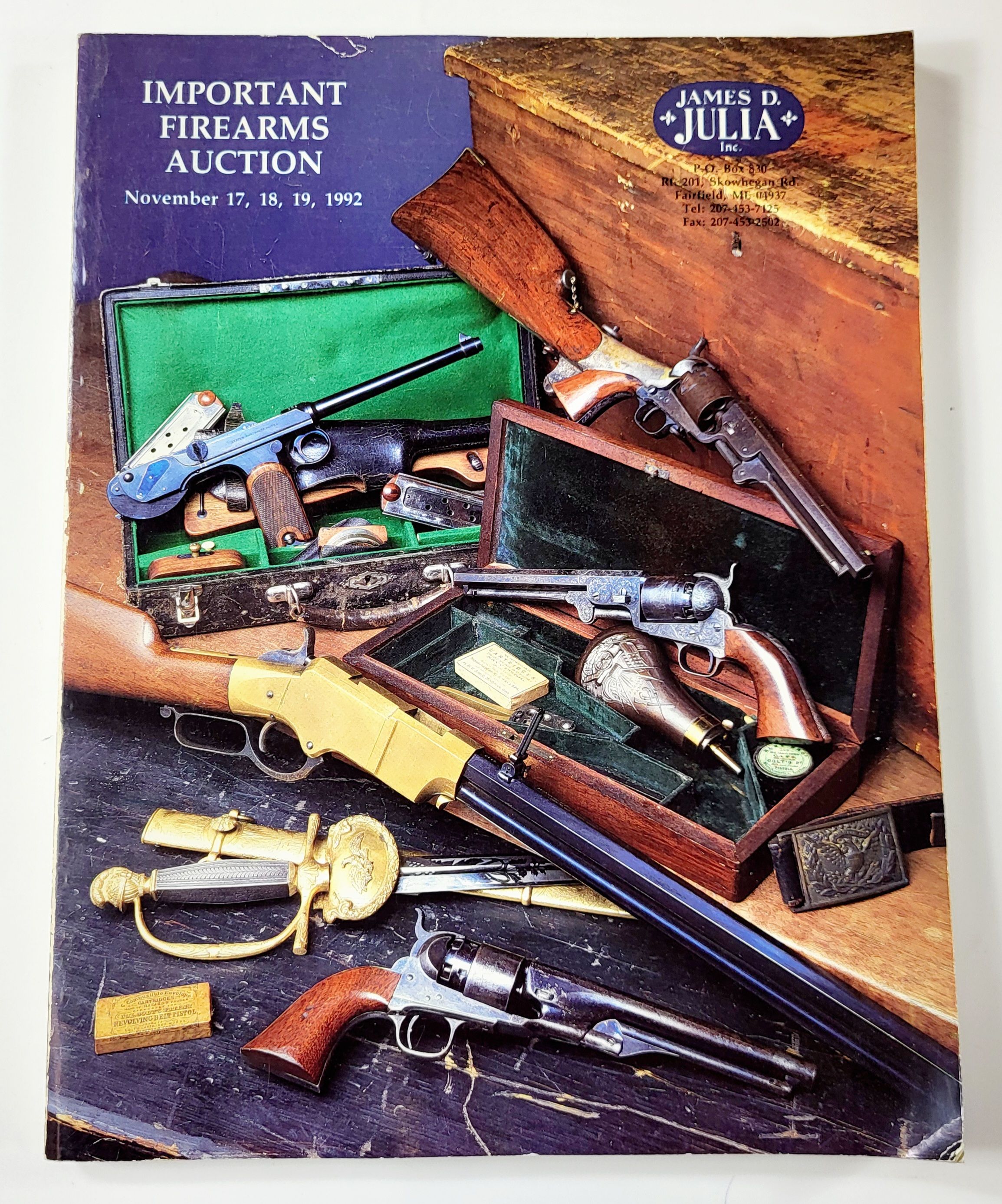 Important Firearms Auction. Fairfield, ME, November 17, 18, 19, 1992