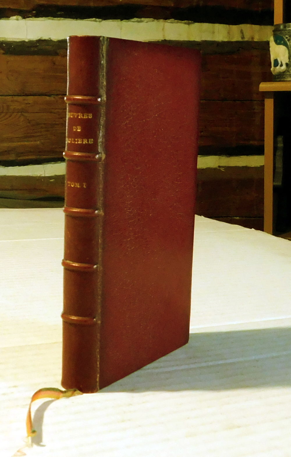 LES OEUVRES DE MONSIEUR DE MOLIERE. Reveues, corrigees & augmentees. [Volume 1: L' Estourdy ou les Contre-temps. Comedie. / Le Depit Amoureux. Comedie. / Les Precieuses Ridicules. Comedie. / Sganarelle ou le Cocu Imaginaire. Comedie.]
