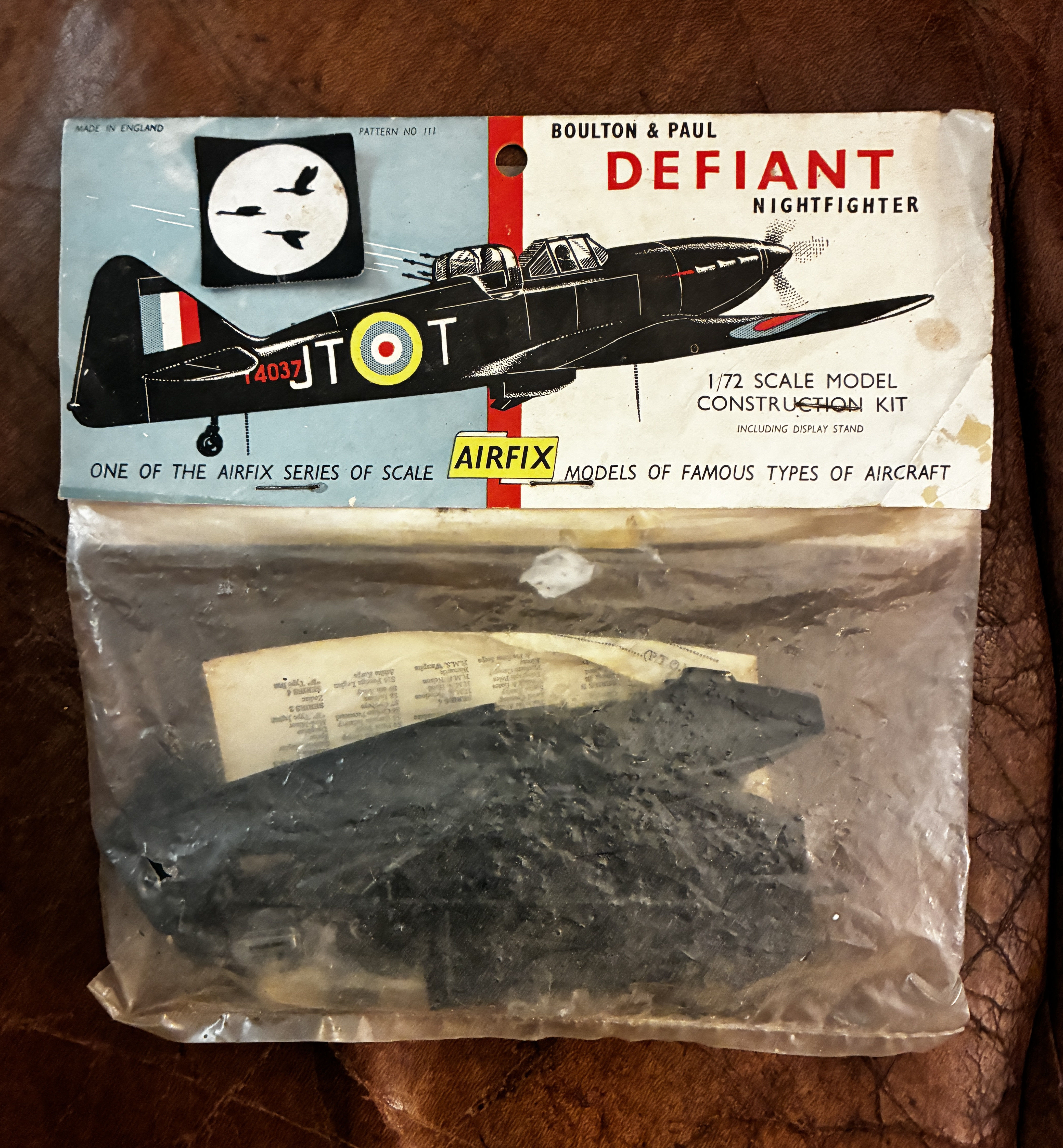 Boulton & Paul Defiant Night Fighter Vintage bagged Airfix 1/72 Scale Model