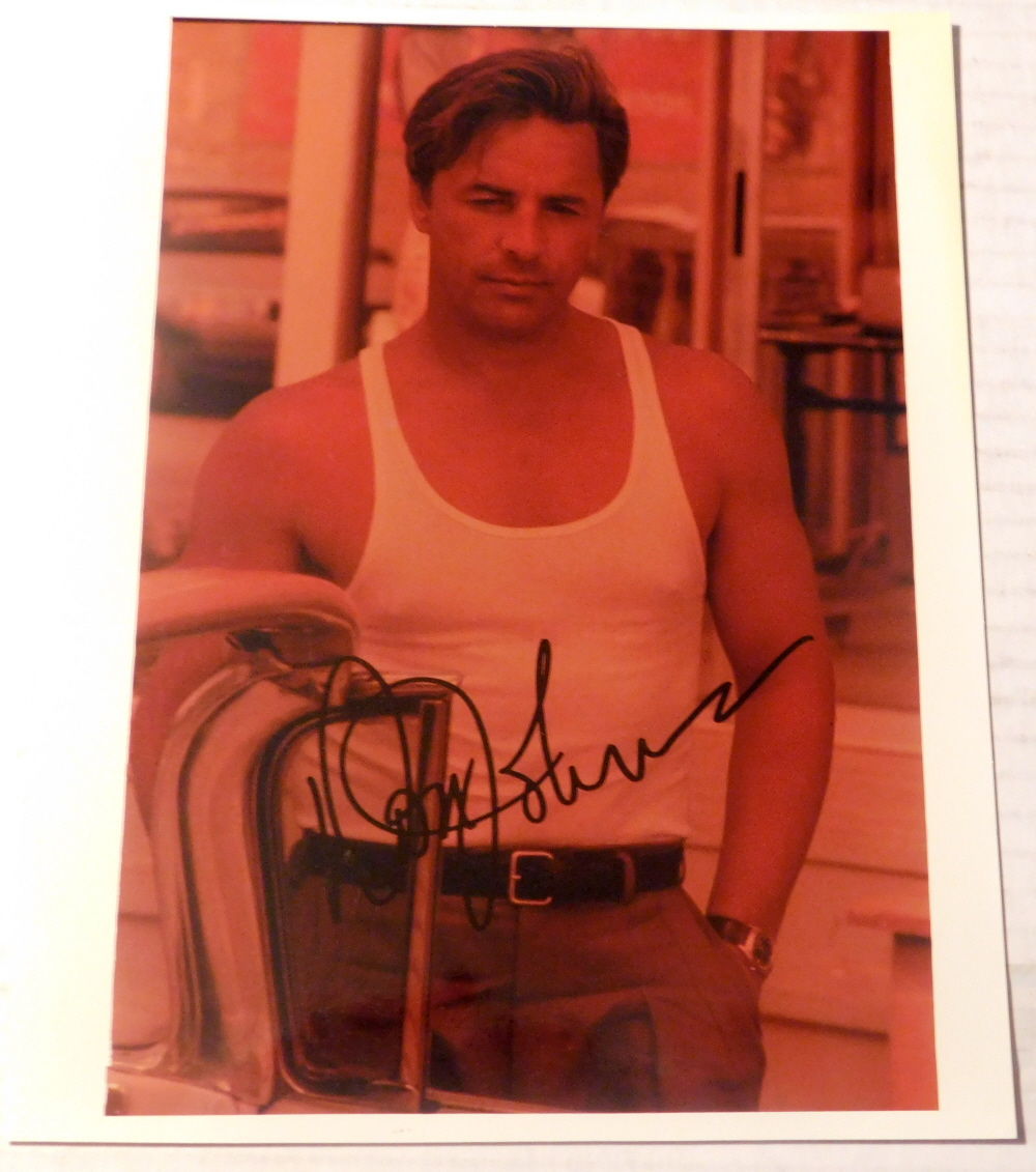 ORIGINAL DARK ROSE COLOR PHOTOGRAPH of DON JOHNSON in 