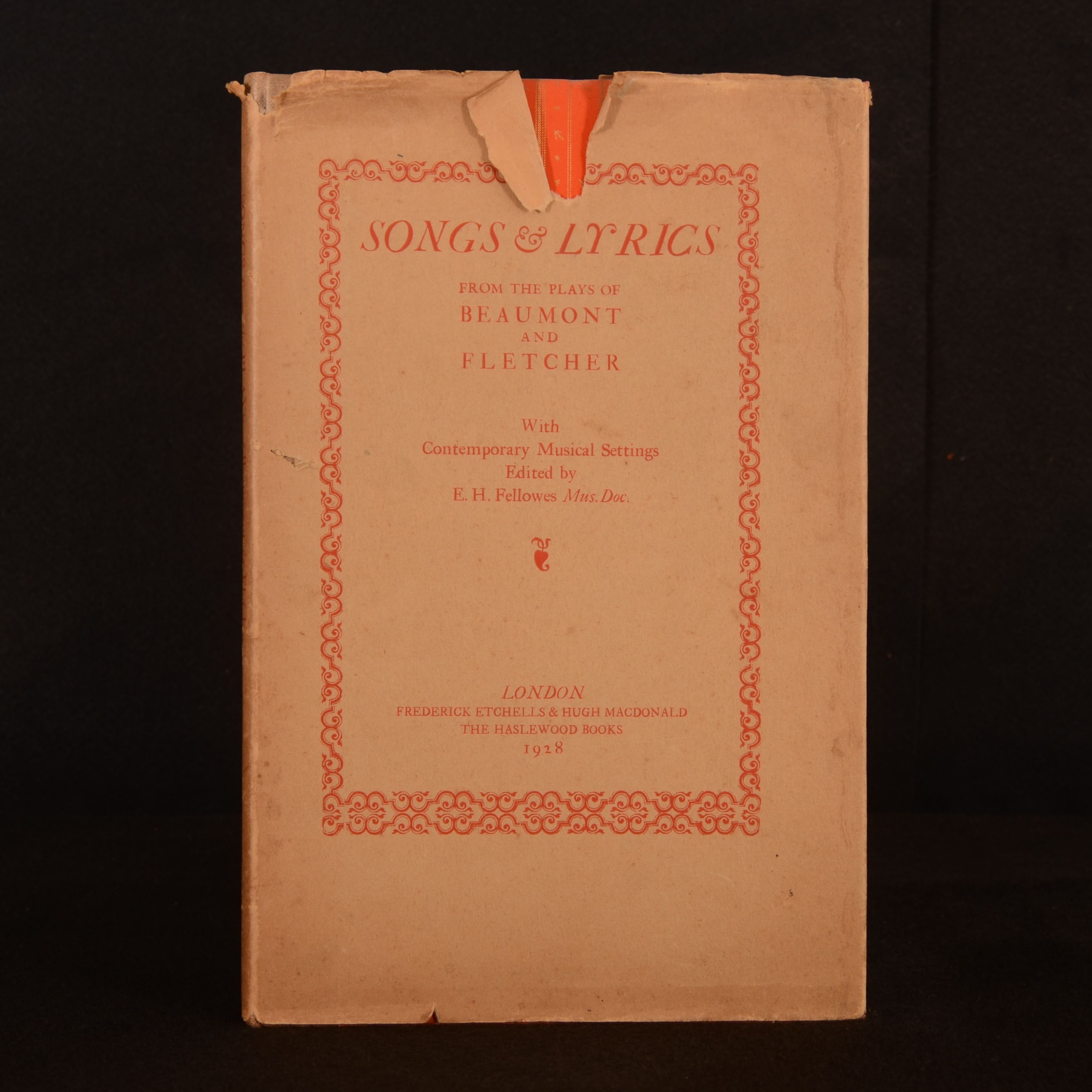 E. H. Fellowes (Ed) - Songs & Lyrics from the Plays of Beaumont and Fletcher