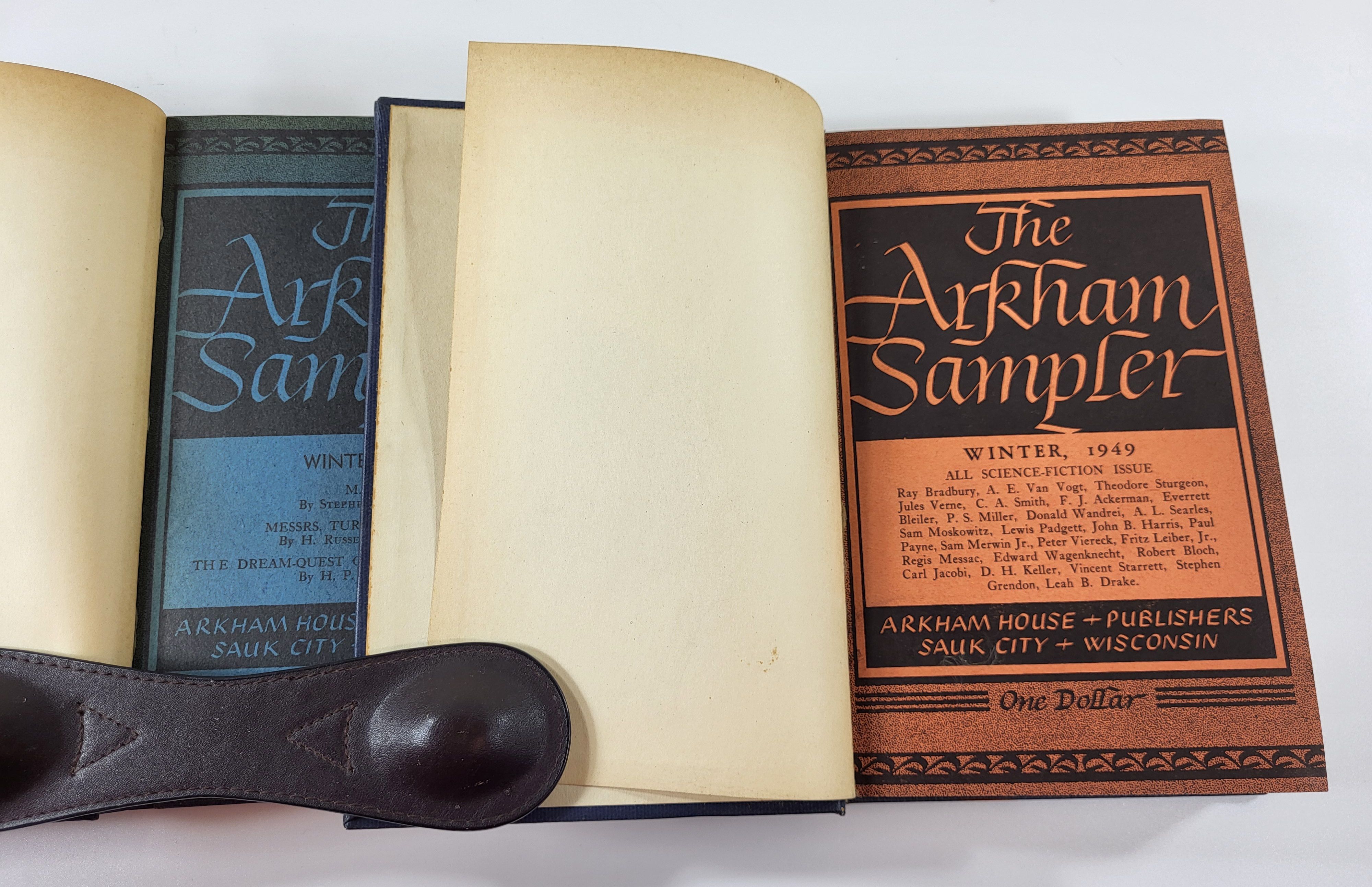 The Arkham Sampler - Winter, Spring, Summer, Autumn 1948 & 1949 Complete Run. With Bookplate of Stephen J. Takacs
