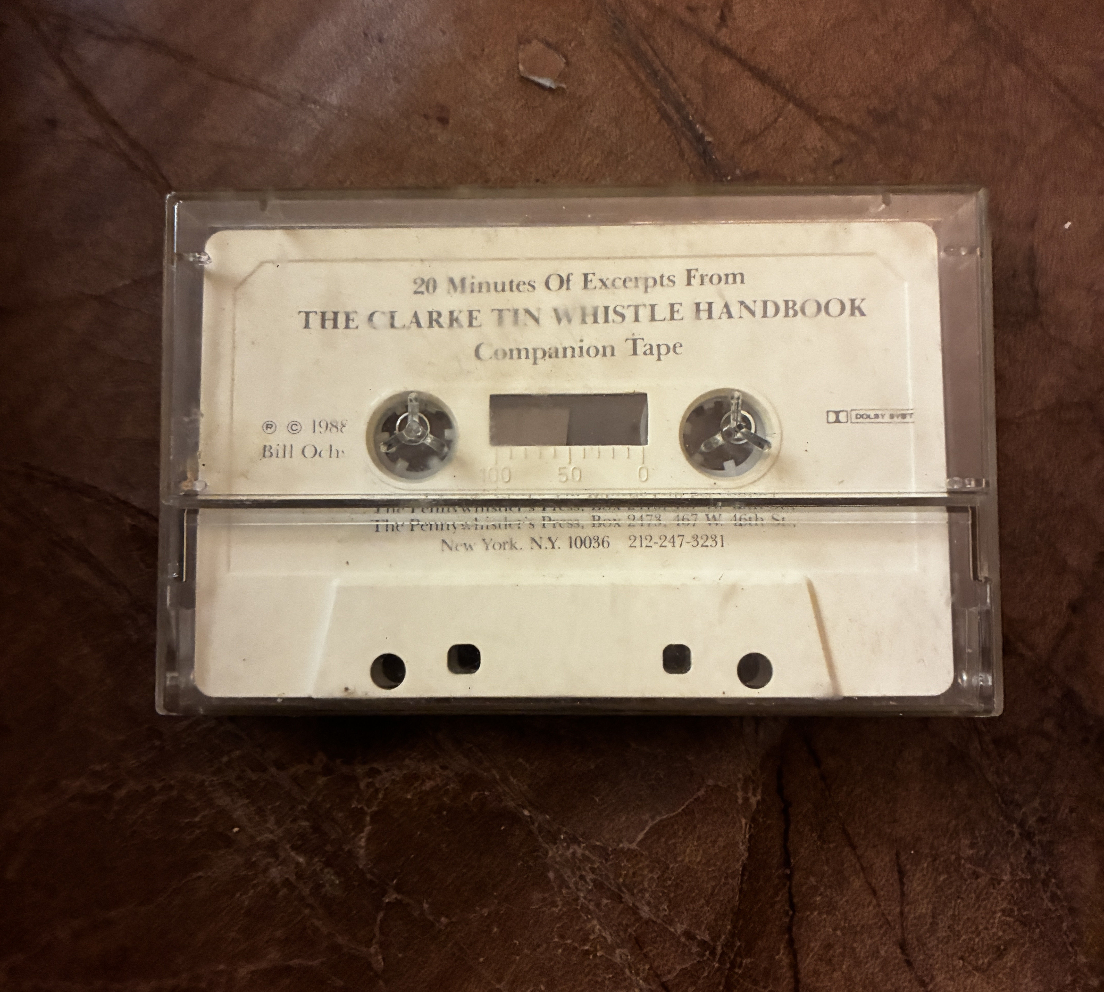 The Clarke Tin Whistle Handbook Companion Tape Cassette Only