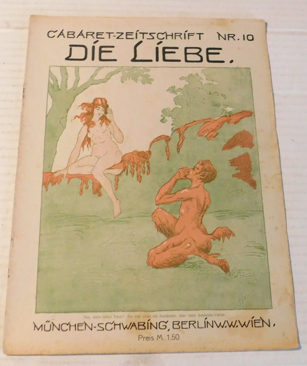 DIE LIEBE IN KUNST, WITZ UND DICHTUNG : CABARET-ZEITSCHRIFT, No. 10.