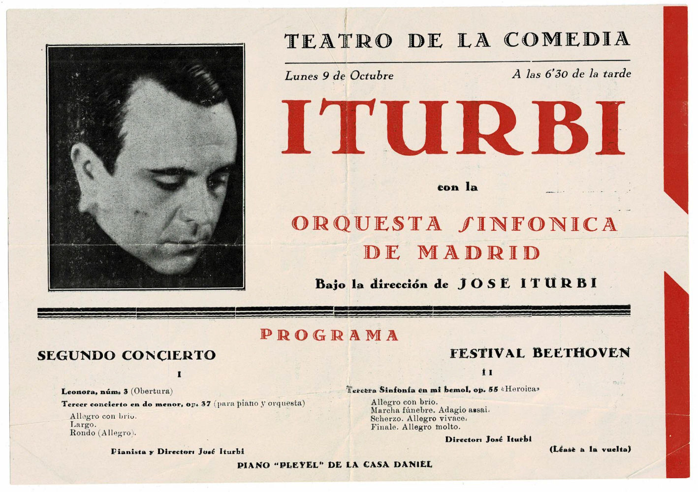 2 RARE JOSE ITURBI PROGRAMS FROM THE 1930's: 