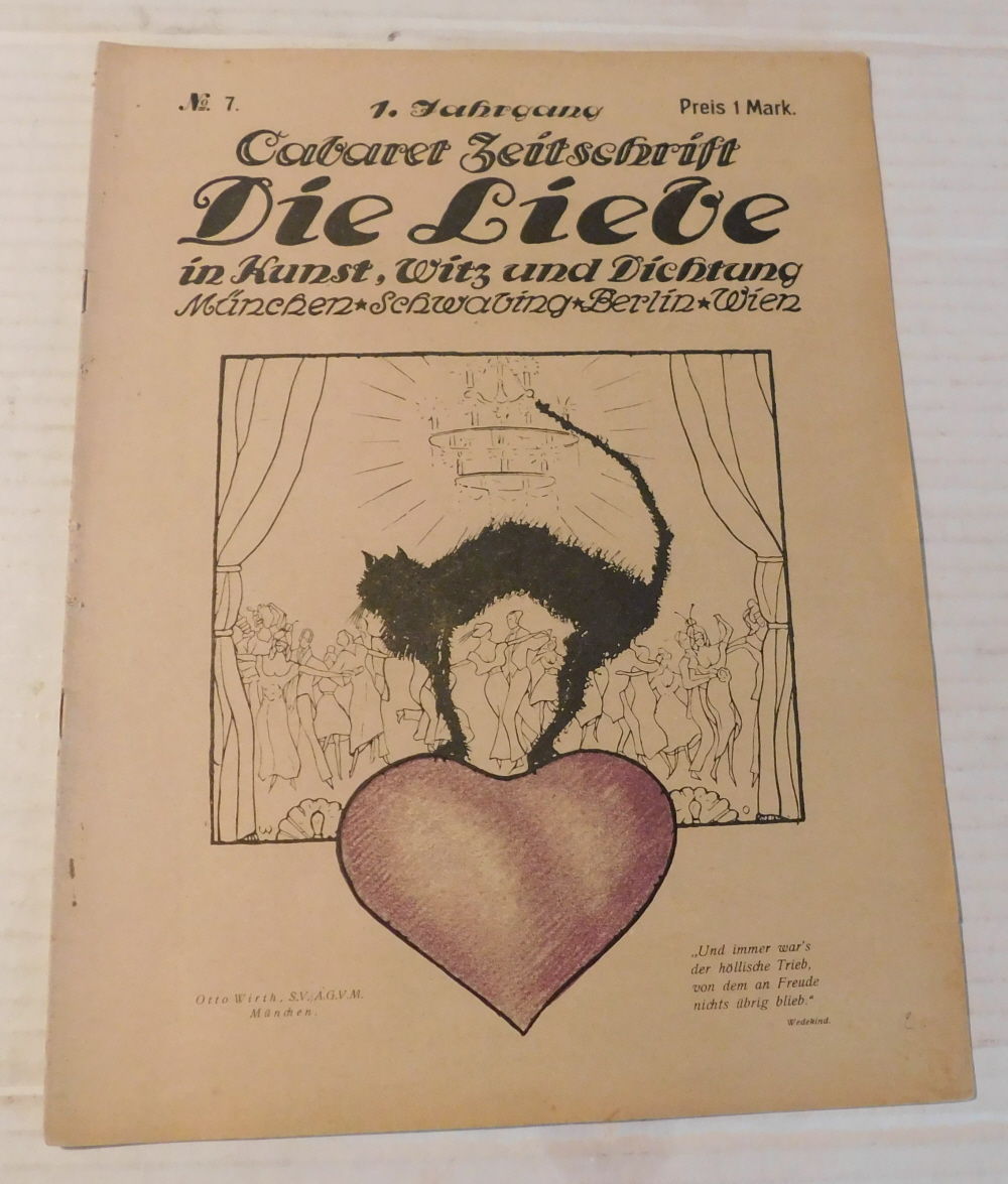 DIE LIEBE IN KUNST, WITZ UND DICHTUNG : CABARET-ZEITSCHRIFT, No. 7.