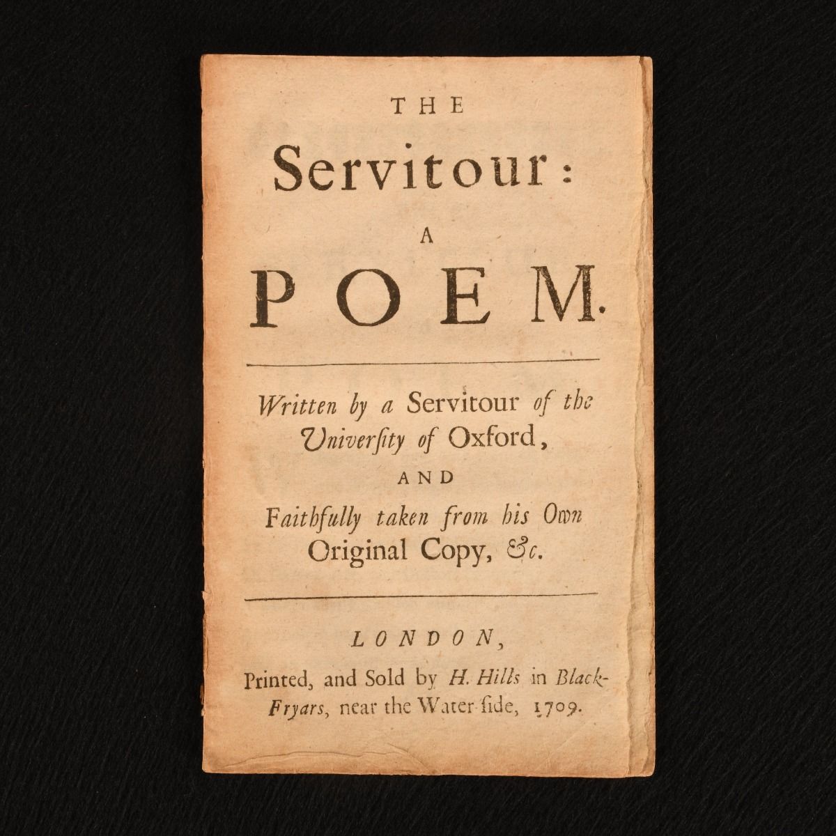 Anonymous - The Servitour: A Poem