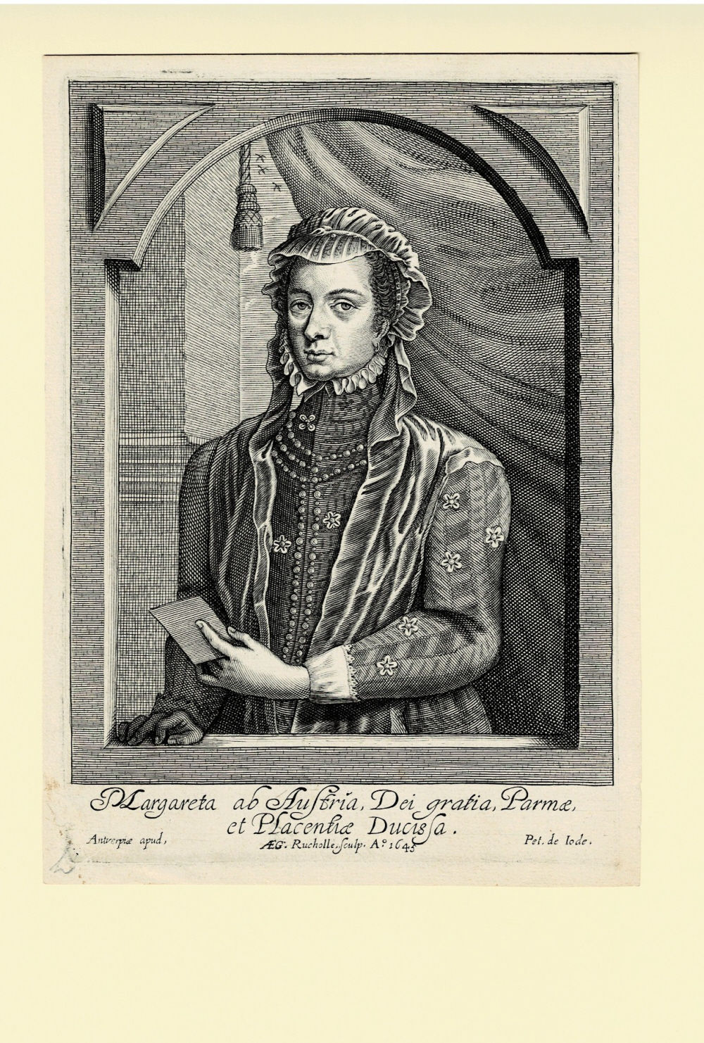 MARGARETA AB AUSTRIA, DEI GRATIA, PARMAE, ET PLACENTIAE DUCISSA