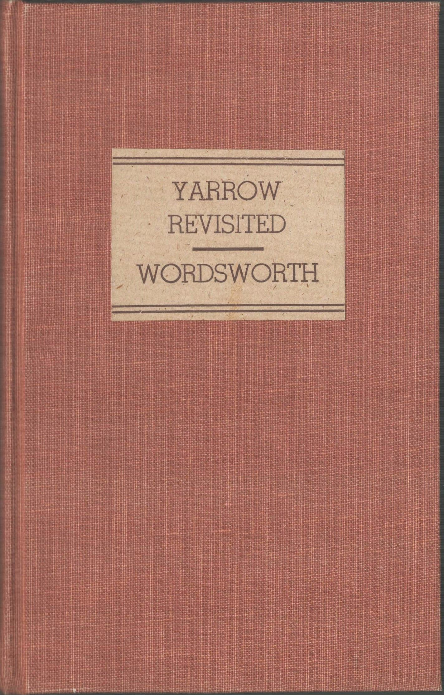 Yarrow Revisited, and Other Poems