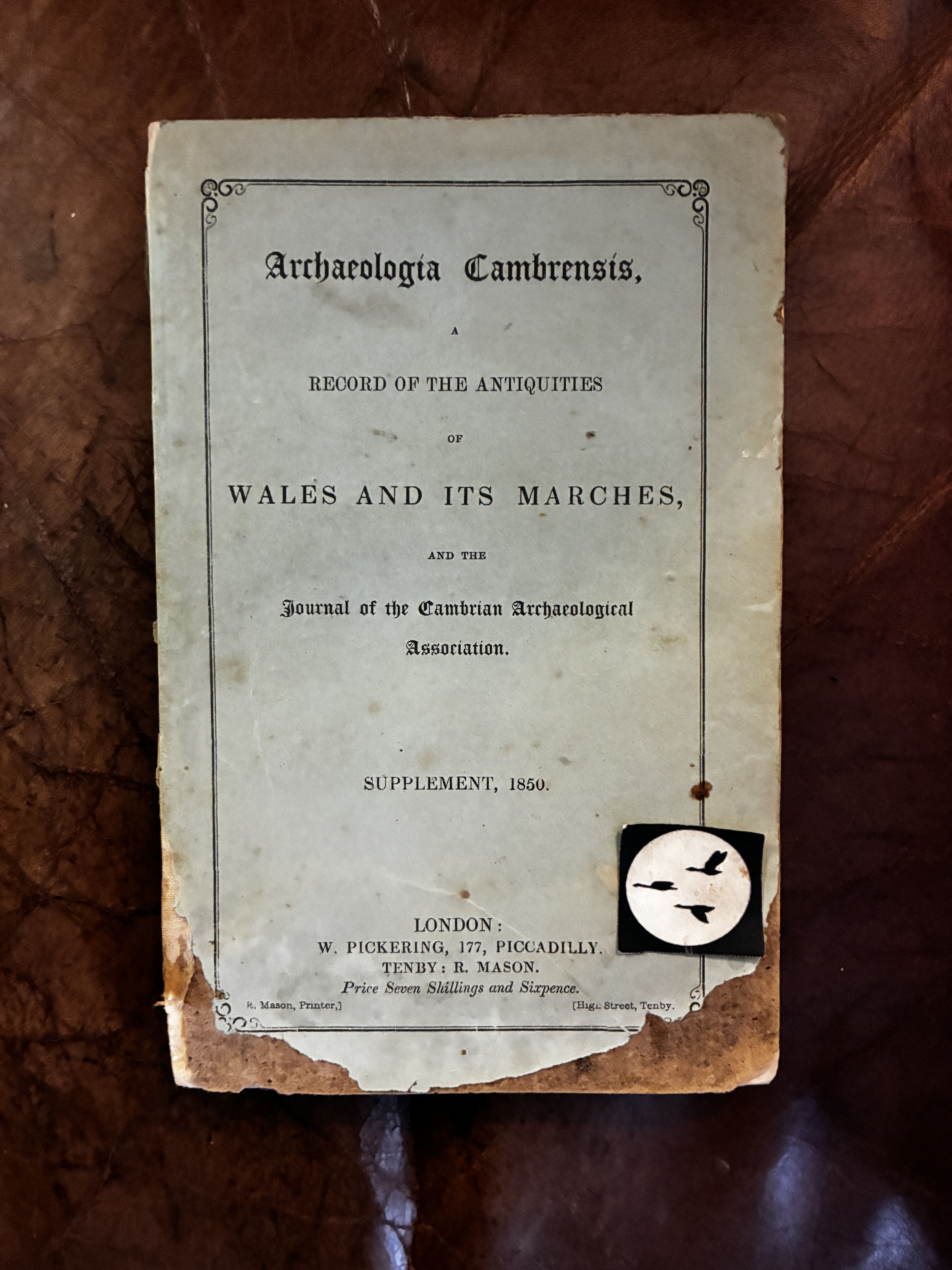 Image for Archaeologia Cambrensis, A Record Of The Antiquities Of Wales And It's Marches, And The Journal Of The Cambrian Archaeological Association, Supplement, 1851 Supplement A Glossary of Terms Used for Articles of British and Armour Archaeologia Cambrensis, A Record Of The Antiquities Of Wales And It's Marches, And The Journal Of The Cambrian Archaeological Association, Supplement, 1851 Supplement A Glossary of Terms Used for Articles of British and Armour