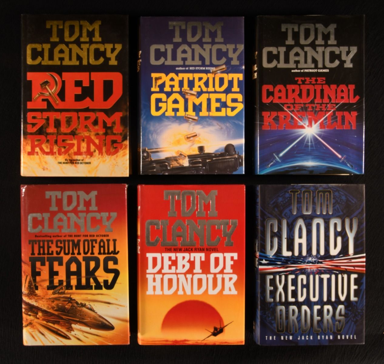 Tom Clancy - Red Storm Rising; Patriot Games; the Cardinal of the Kremlin; the Sum of All Fears; Debt of Honor; Executive Orders