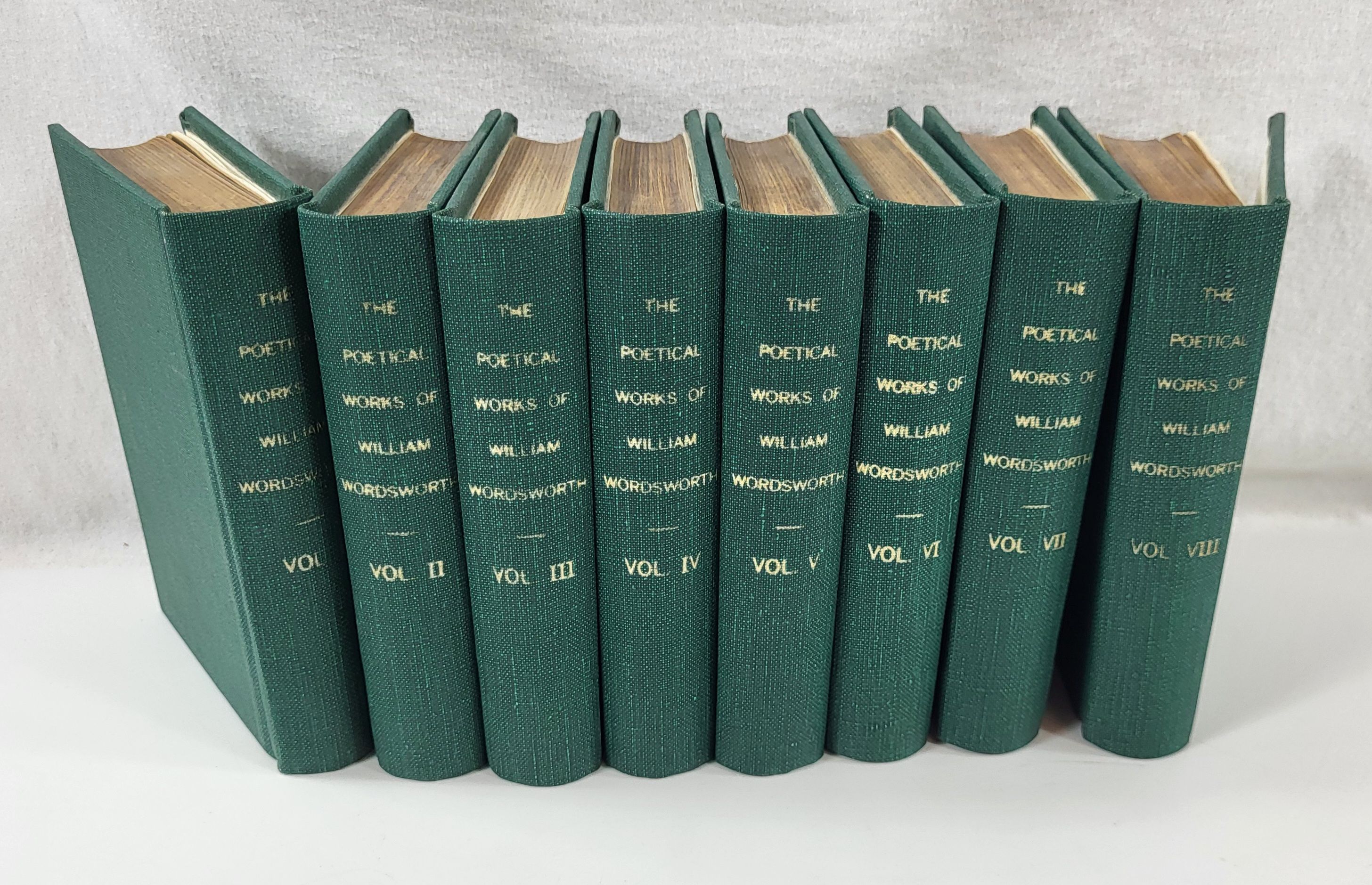 The Poetical Works of William Wordsworth. In Eight [8] Volumes
