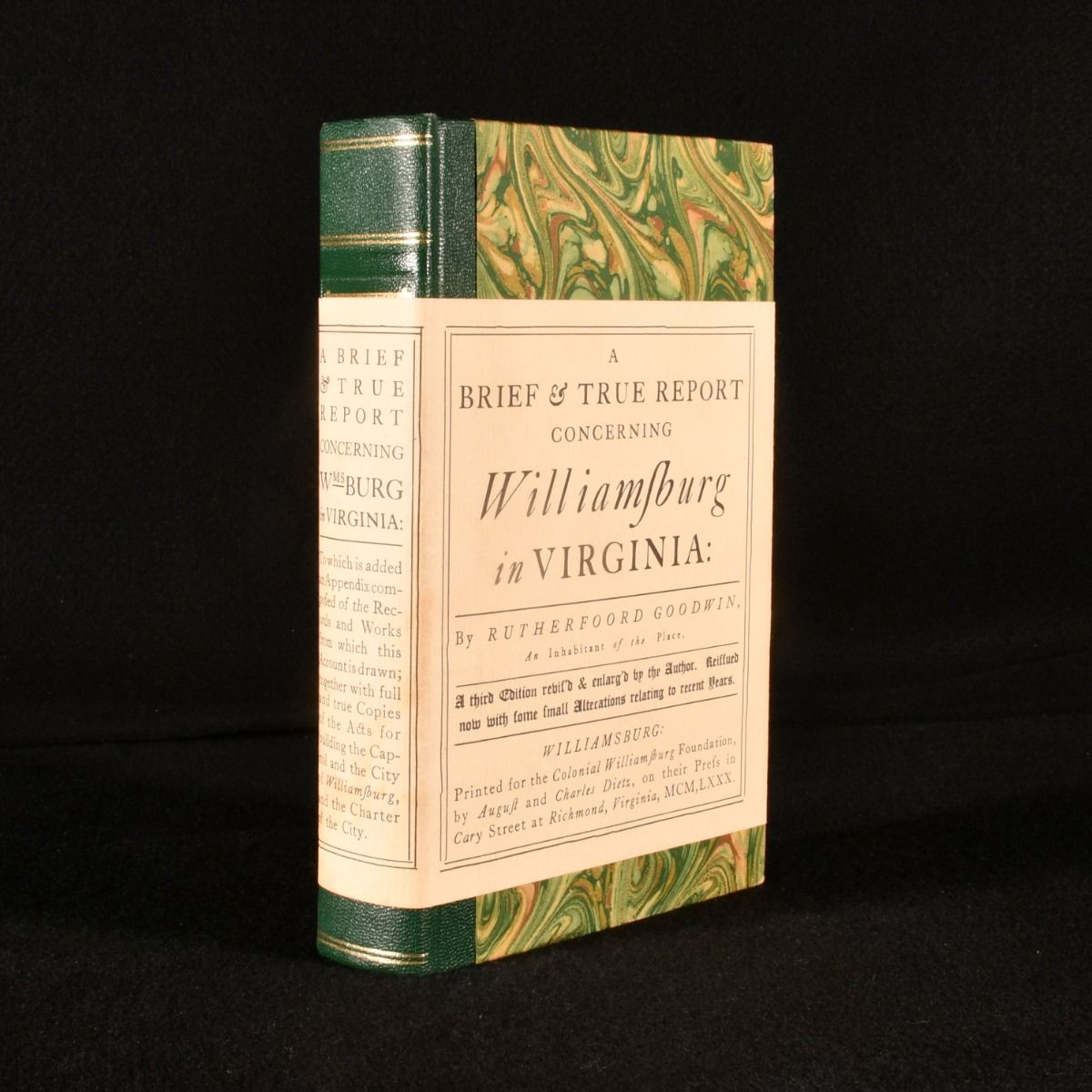 Rutherfoord Goodwin - A Brief and True Report Concerning Williamsburg in Virginia
