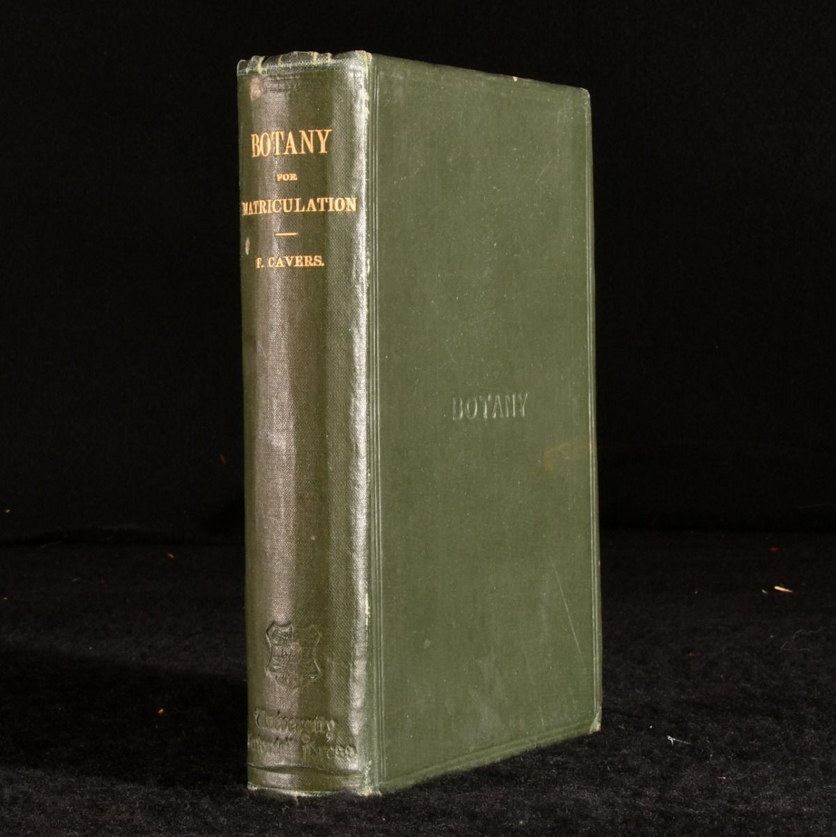 F. Cavers - Botany for Matriculation