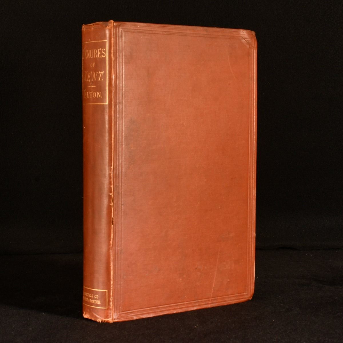 Charles I. Elton - The Tenures of Kent