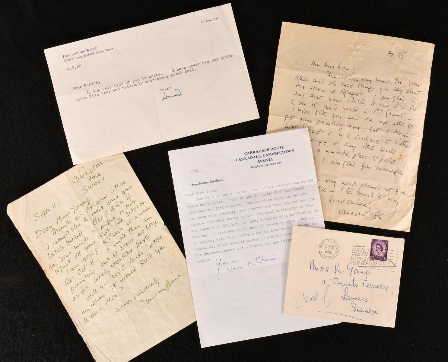Vanessa Bell; Leonard Woolf - Bloomsbury Group Letters