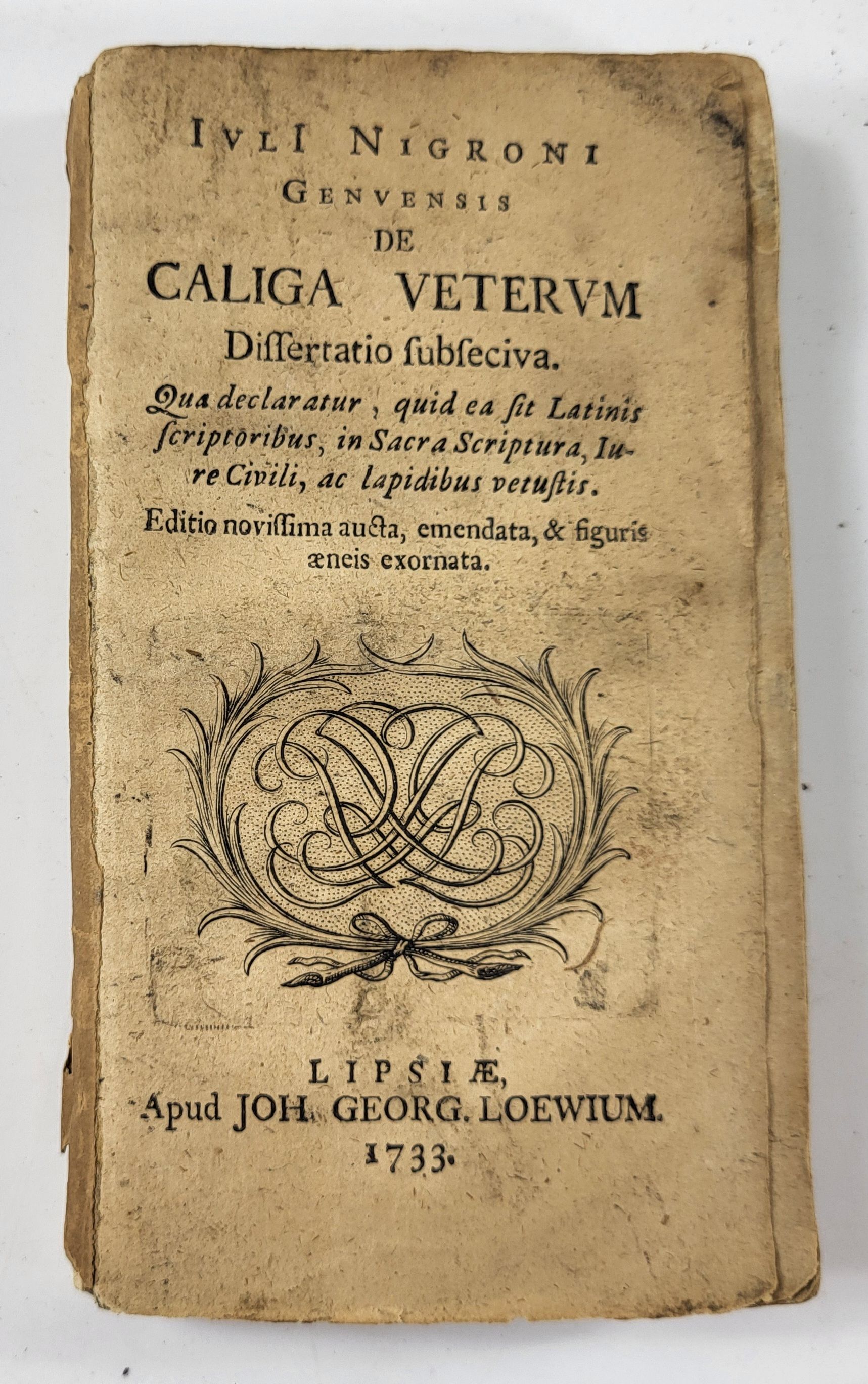 Genvensis De Caliga Veterum Dissertatio Subjectiva