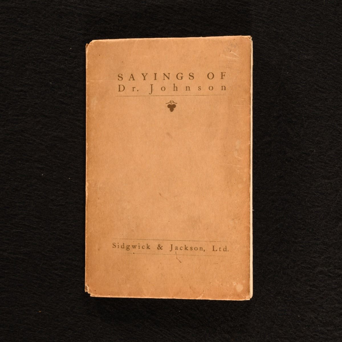 Anonymous; Samuel Johnson - Sayings of Dr. Johnson