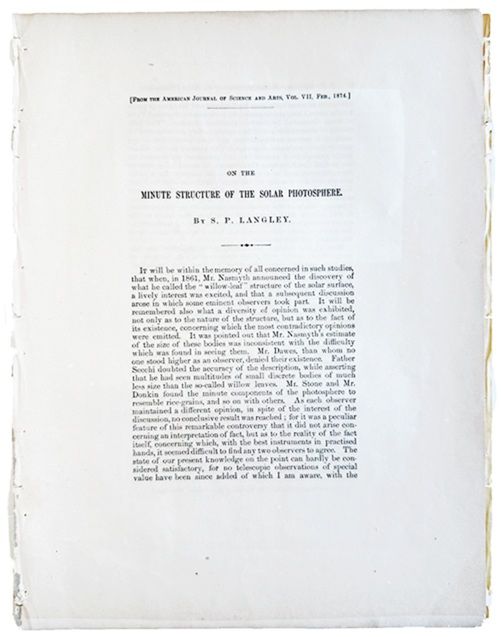 On the Minute Structure of the Solar Photosphere.