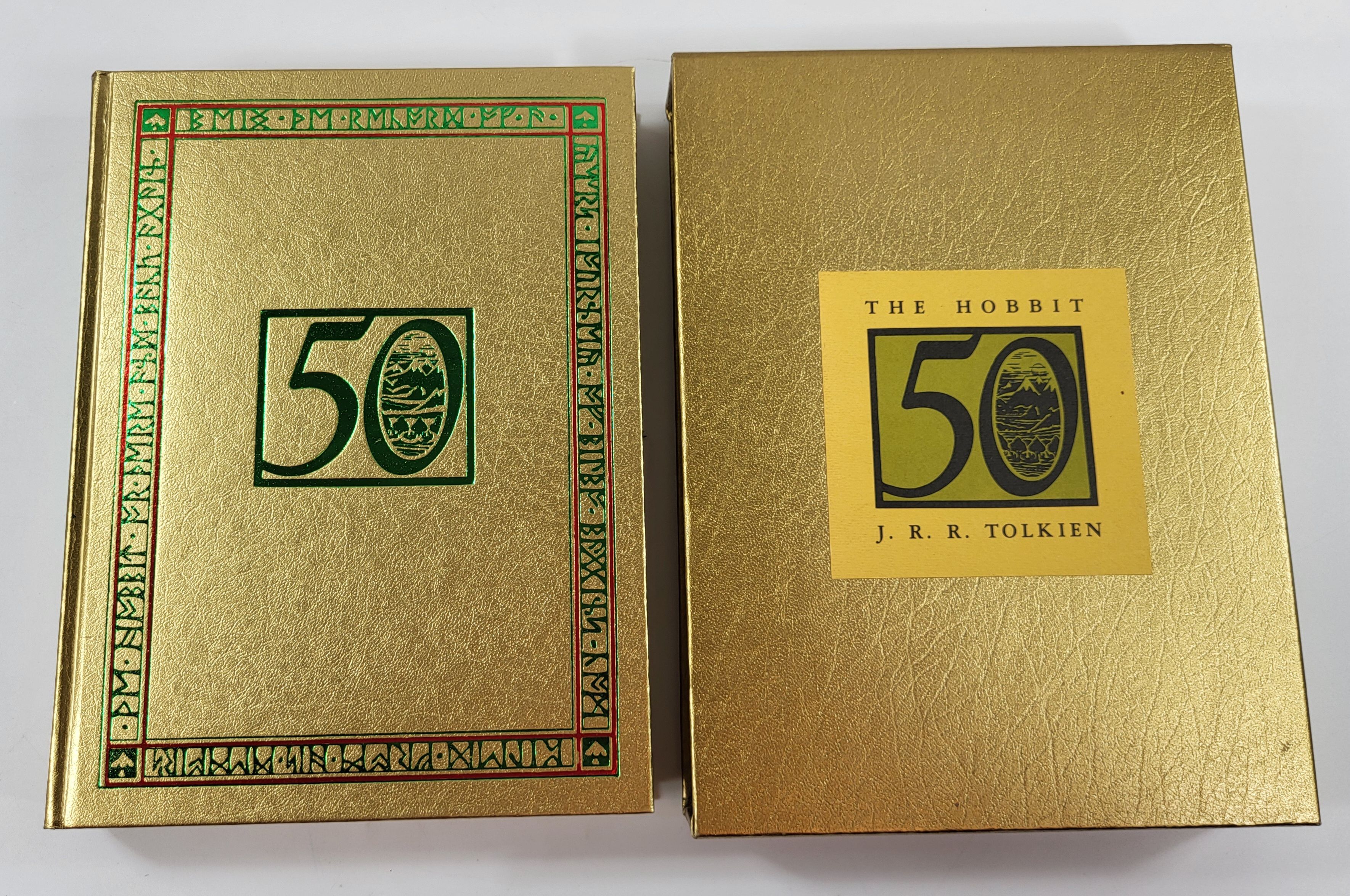 Image for The Hobbit; or, There and Back Again. 50th Anniversary Edition. Gold Binding and Slipcase The Hobbit; or, There and Back Again. 50th Anniversary Edition. Gold Binding and Slipcase