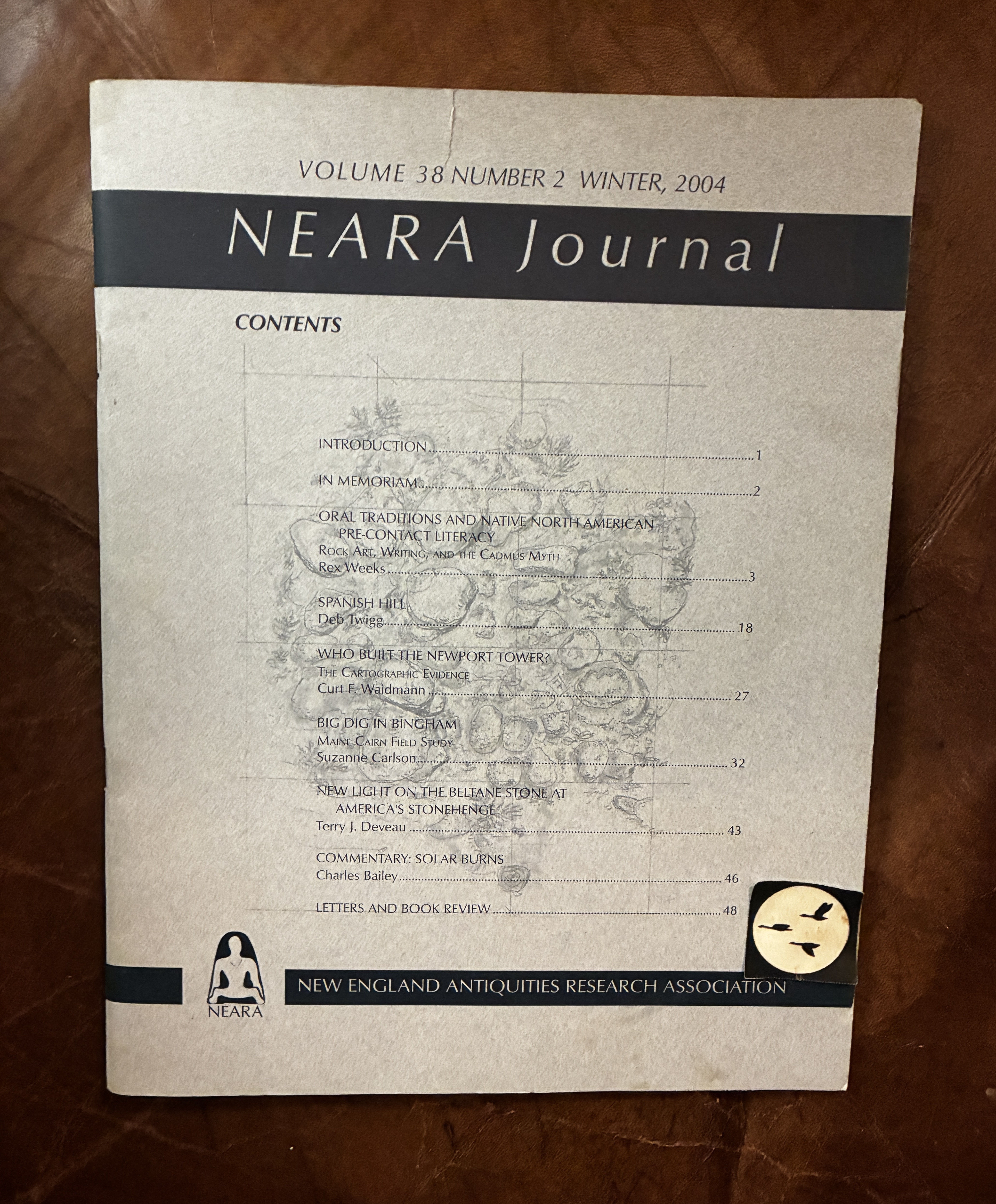 Who Built The Newport Tower NEARA JOURNAL Volume 38 Number 2 Winter 2004