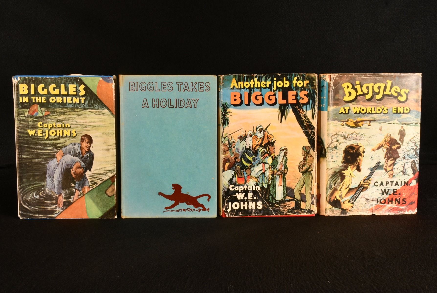 Captain W. E. Johns - Biggles in the Orient; Biggles Takes a Holiday; Another Job for Biggles; Biggles at the World