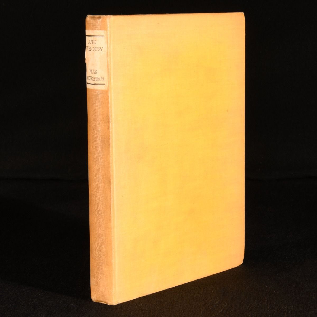 Max Beerbohm - And Even Now