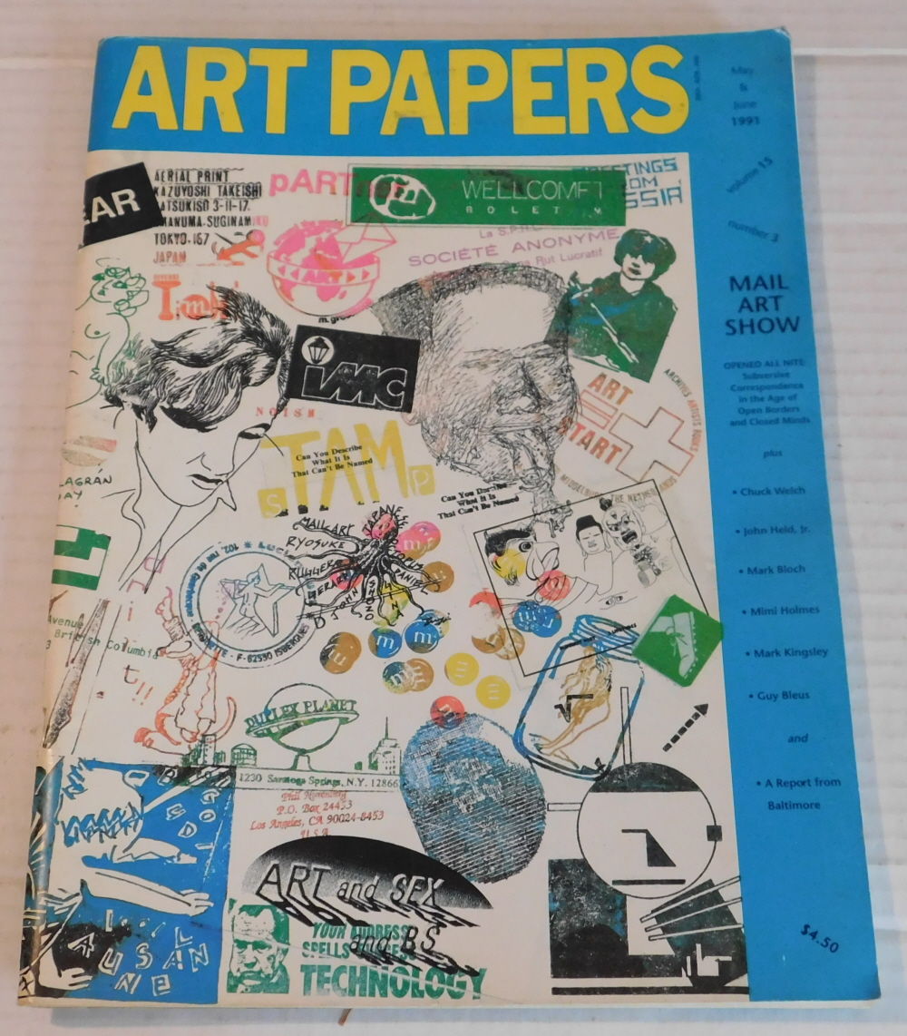 ART PAPERS: Contemporary Art in the Southeast Volume 15, Number 3. [Special MAIL ART issue].