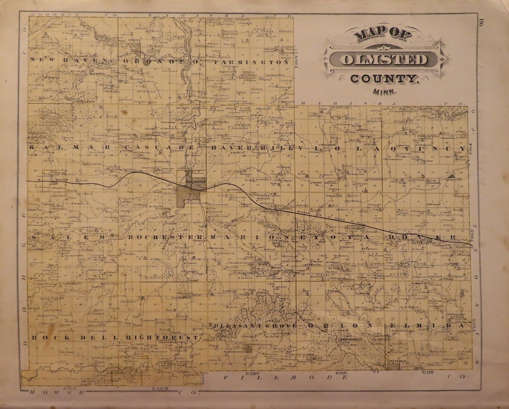Map of Rochester 1874