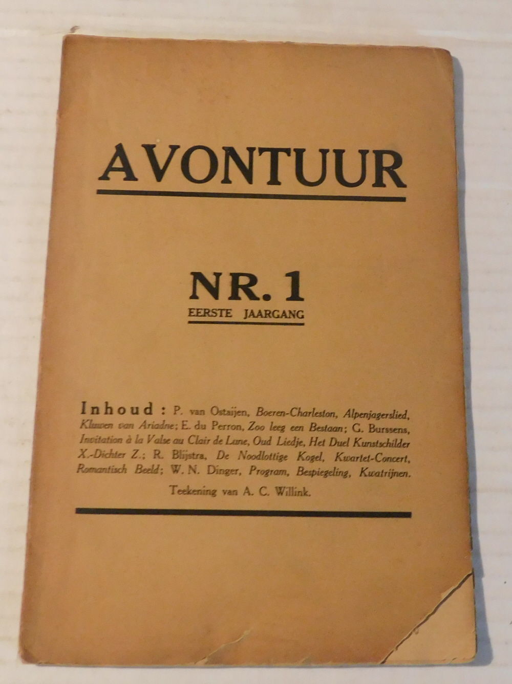 Image for AVONTUUR NR. 1 / Eerste Jaargang. (Cover title). AVONTUUR NR. 1 / Eerste Jaargang. (Cover title).