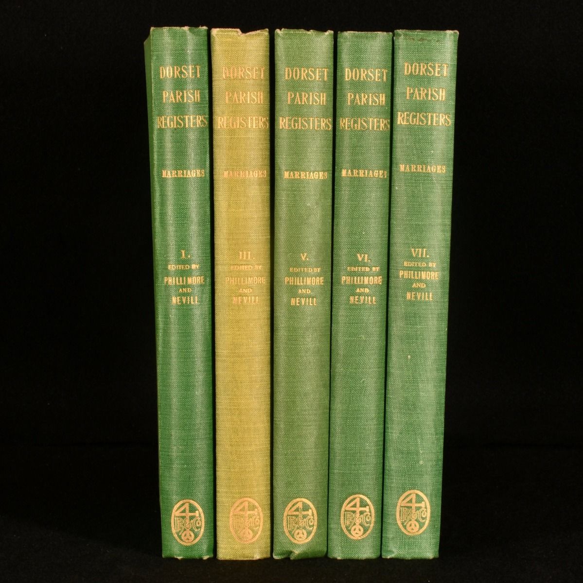 W. P. W. Phillimore [ed.]; Edmund Nevill [ed.] - Vols I, III, V-VII Dorset Parish Registers Marriages