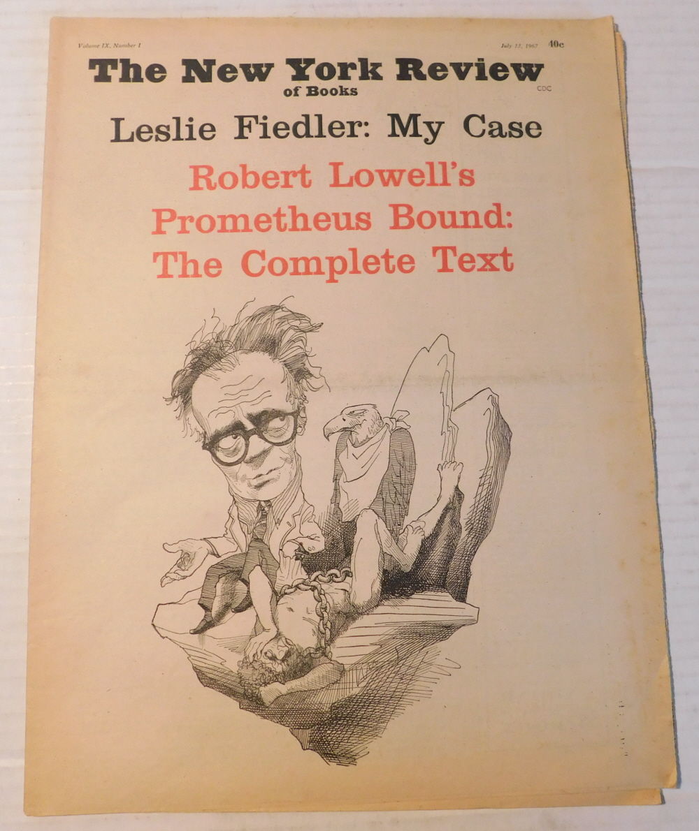 ROBERT LOWELL'S PROMETHEUS BOUND: THE COMPLETE TEXT. Published in The New York Review of Books, Volume IX, Number 1. FIRST EDITION.