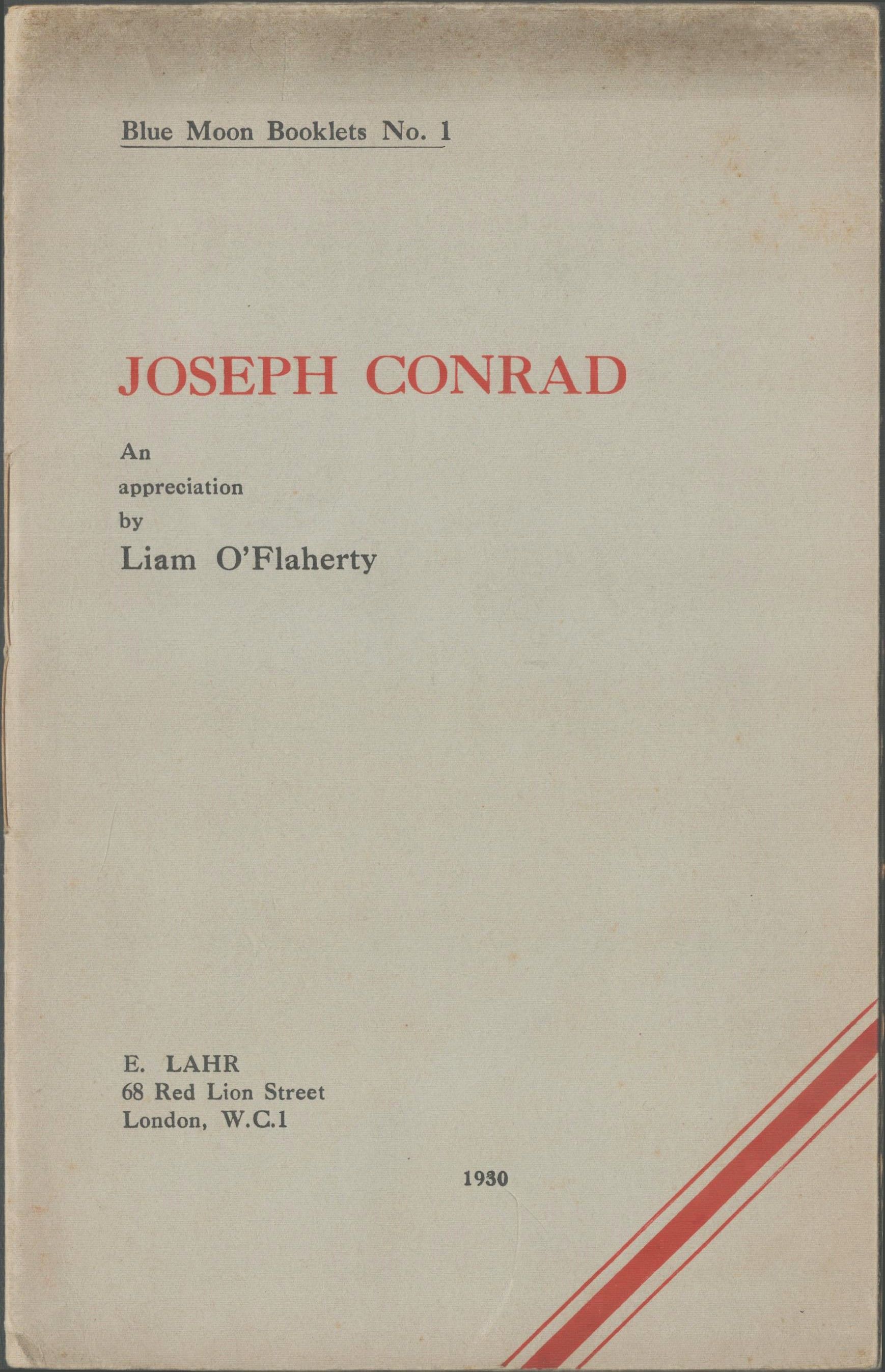 Joseph Conrad. An Appreciation