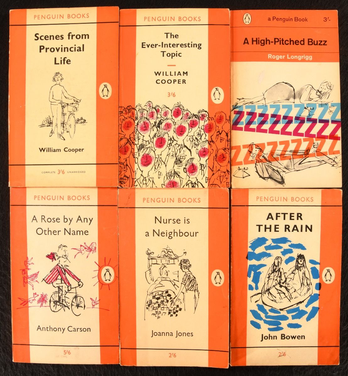 William Cooper; Joanna Jones; John Bowen; Roger Longrigg; Anthony Carson - Scenes from Provincial Life; Nurse Is a Neighbour; After the Rain; a High-Pitched Buzz; a Rose by Any Other Name; an Ever-Interesting Topic
