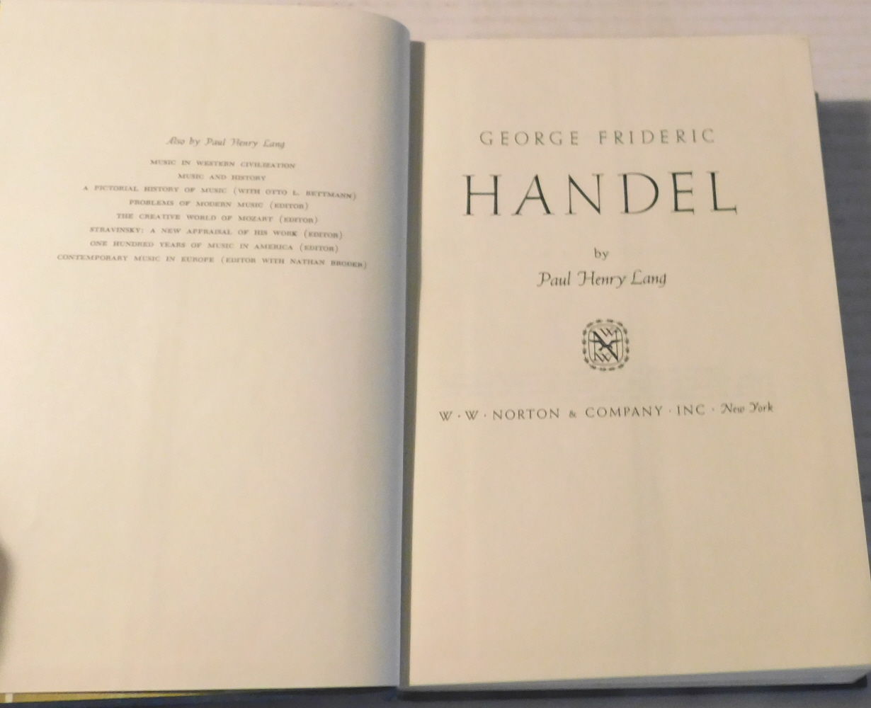 GEORGE FRIDERIC HANDEL.