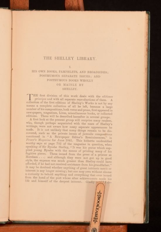H Buxton Forman - The Shelley Library an Essay in Bibliography