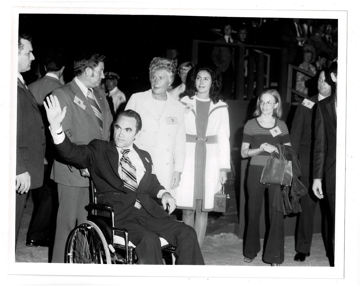 TYPED LETTER SIGNED by the Assistant Operations Officer of the Air Force's 11th Aeromedical Airlift Squadron MAJOR JACK B. COMPTON, containing a bill for snacks & drinks for flying wheelchair bound GOVERNOR GEORGE C. WALLACE to Cape Kennedy for the launch of Apollo XVII, together with related offici