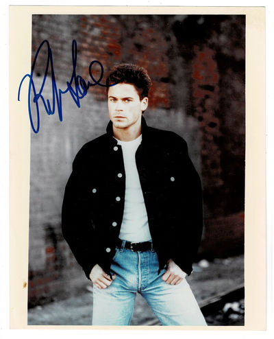 ORIGINAL COLOR PHOTOGRAPH SIGNED by ROB LOWE.