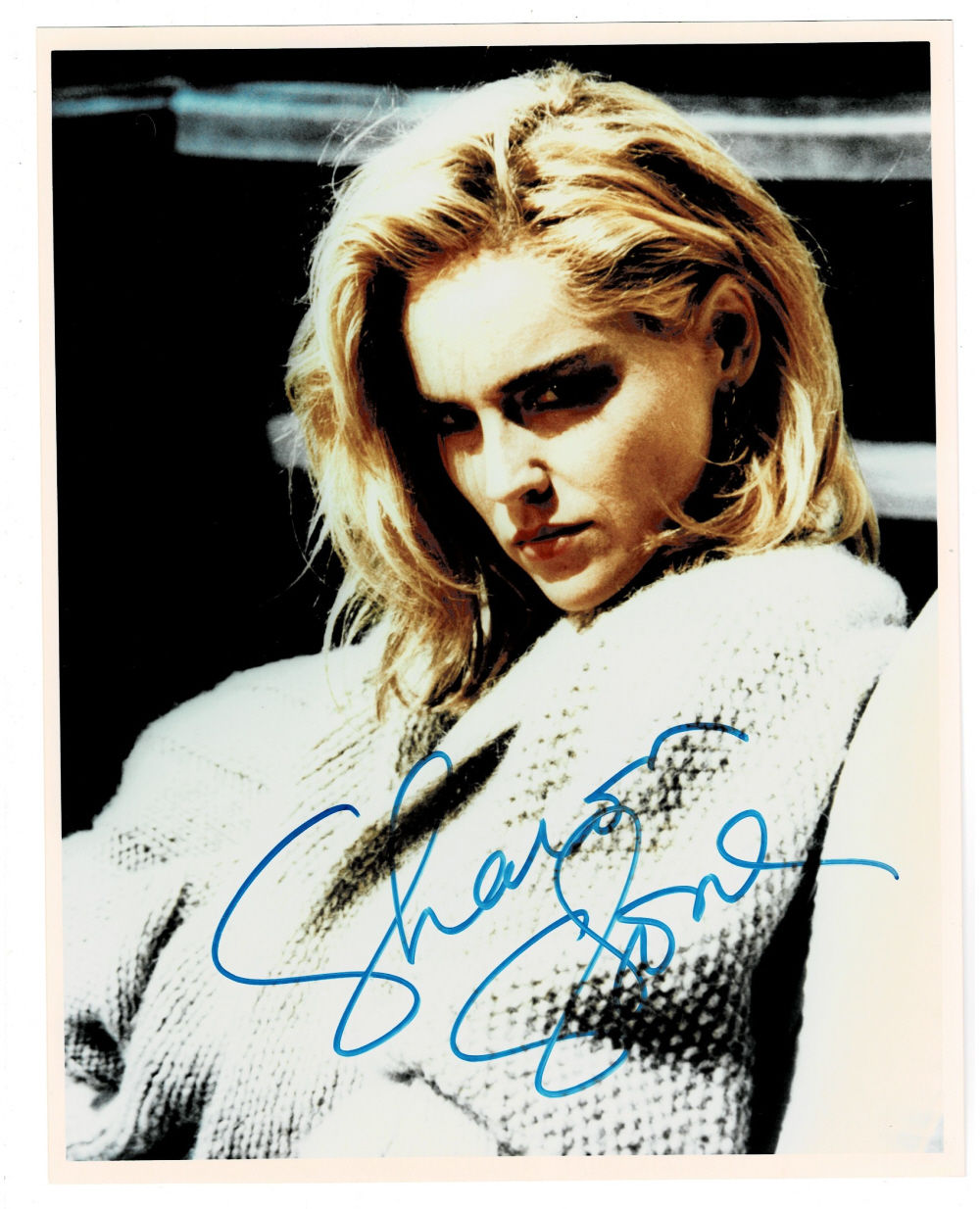 ORIGINAL COLOR PHOTOGRAPH of SHARON STONE in a scene from 
