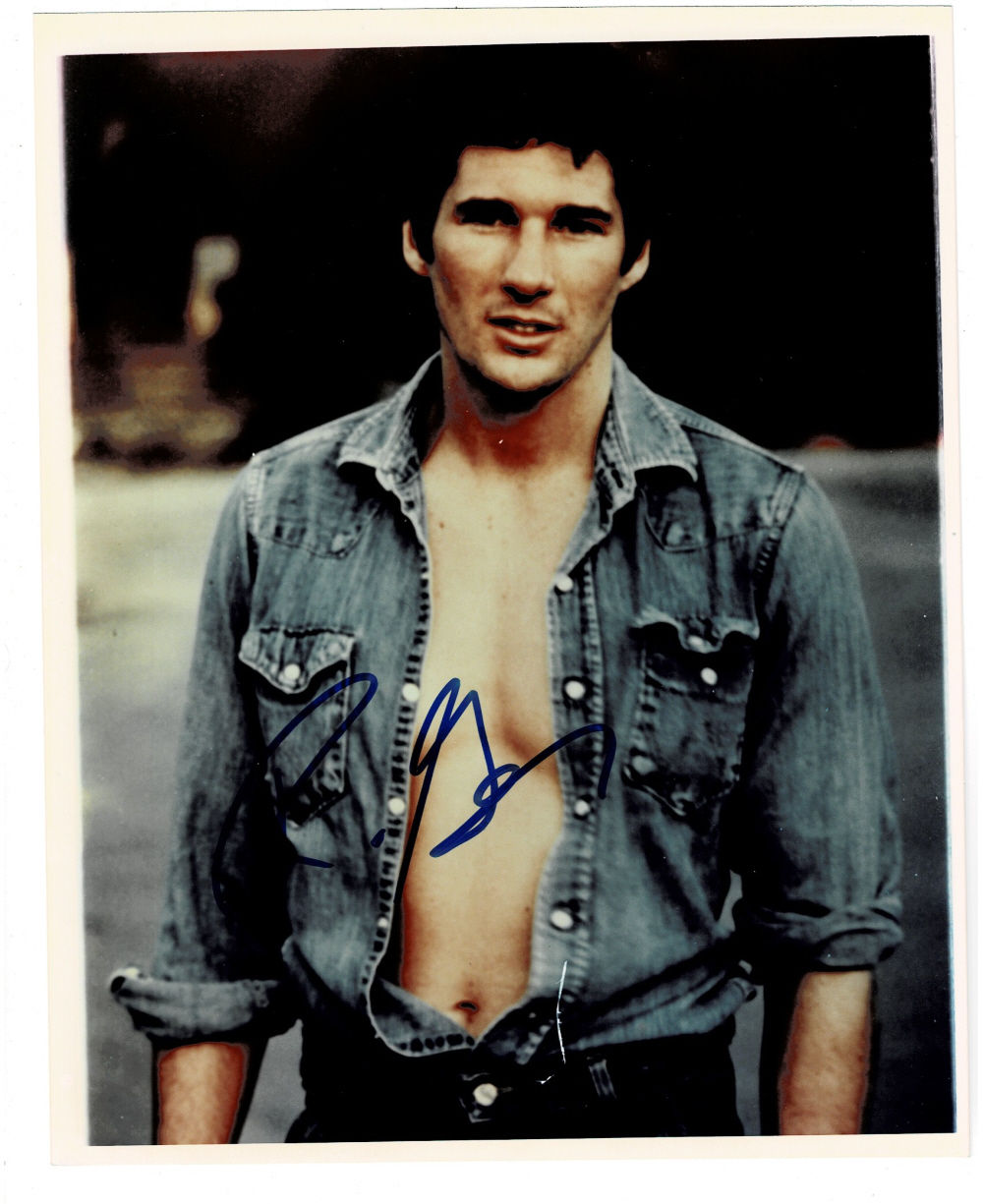 ORIGINAL COLOR PHOTOGRAPH of the Hollywood Star RICHARD GERE in a scene from 