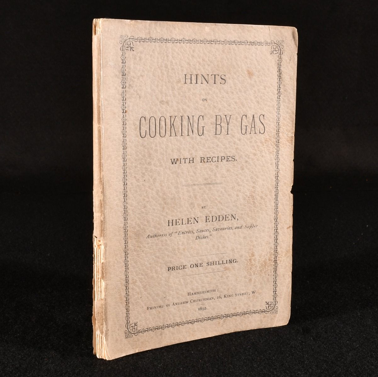 Helen Edden - Hints on Cooking by Gas with Recipes
