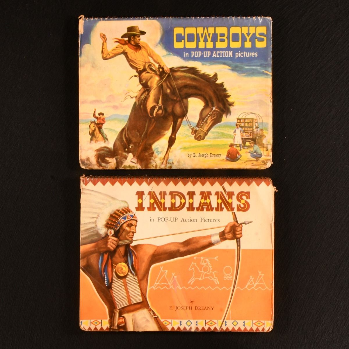 E. Joseph Dreany [Edward Joseph Dreany] - Cowboys in Pop-Up Action Pictures; Indians in Pop-Up Action Pictures