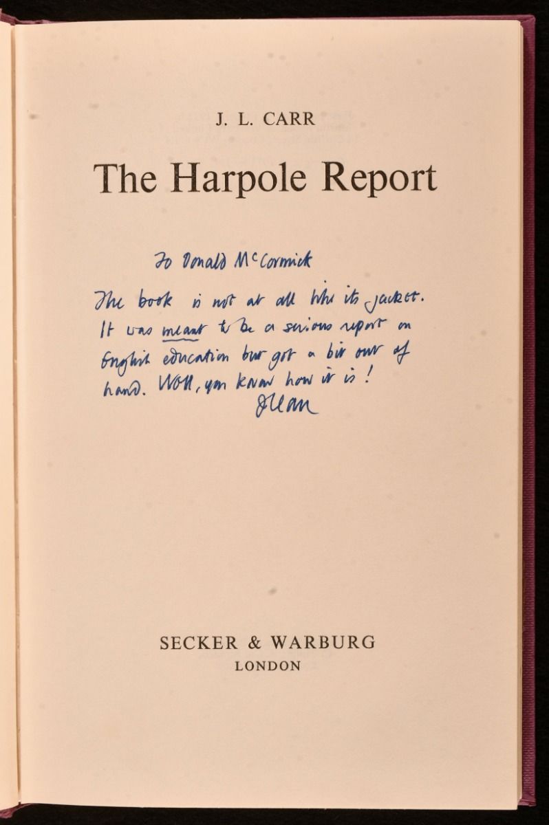 J. L. Carr - The Harpole Report