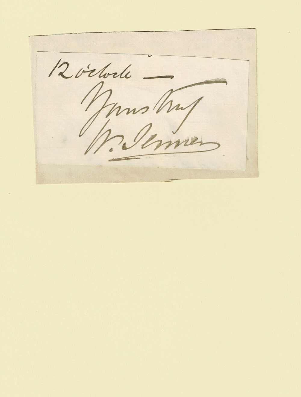 AUTOGRAPH SENTIMENT SIGNED by the English physician SIR WILLIAM JENNER.