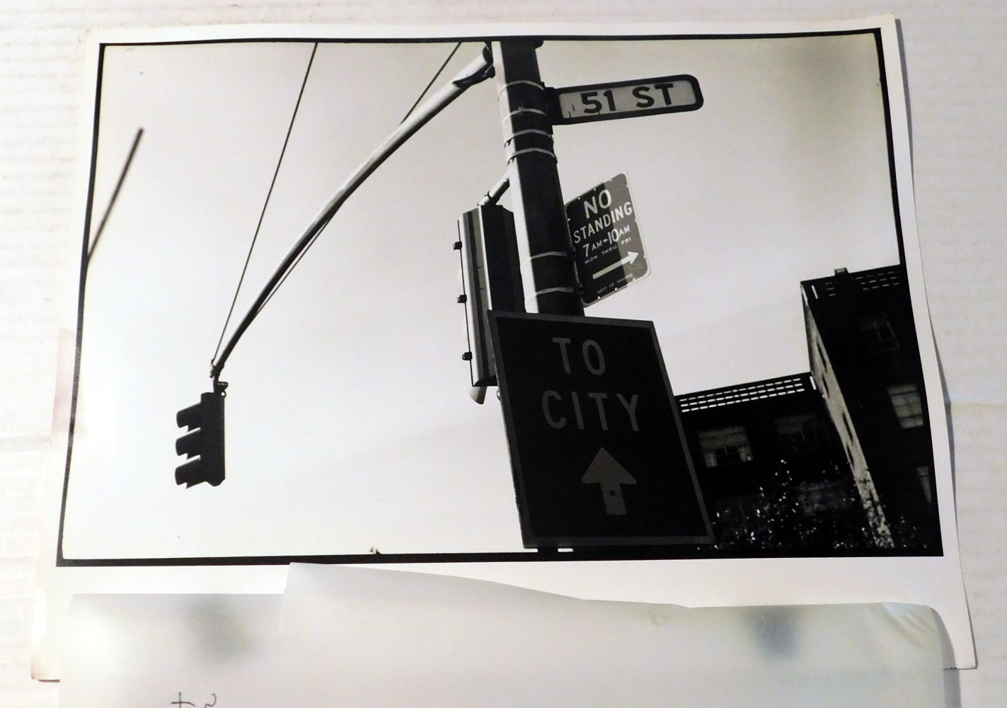[51 ST: TO CITY]: AN ORIGINAL PHOTOGRAPH by the American Photographer CHARLES HARBUTT.