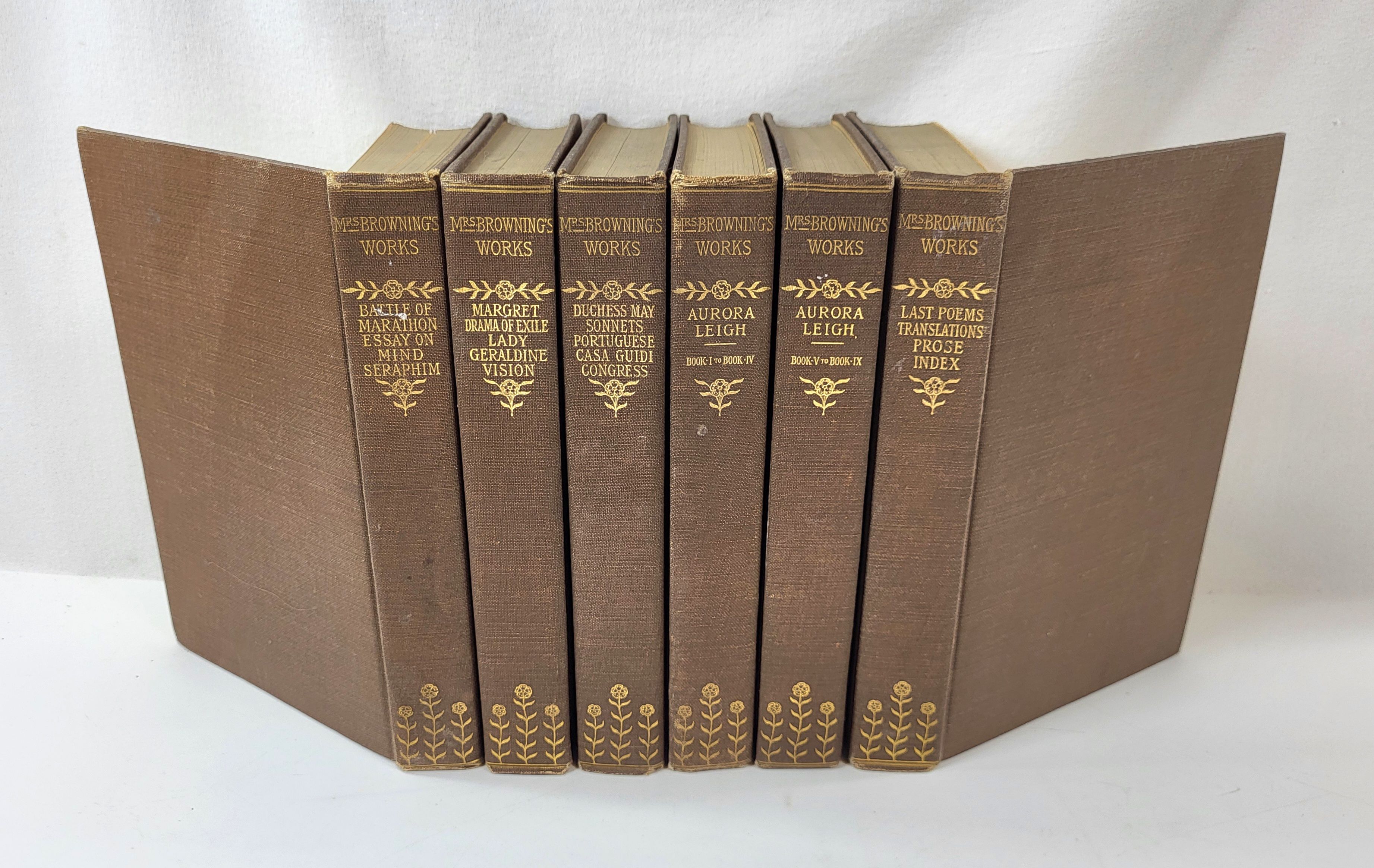 The Complete Works of Mrs. E. B. Browning [Elizabeth Barrett Browning]. In Six Volumes
